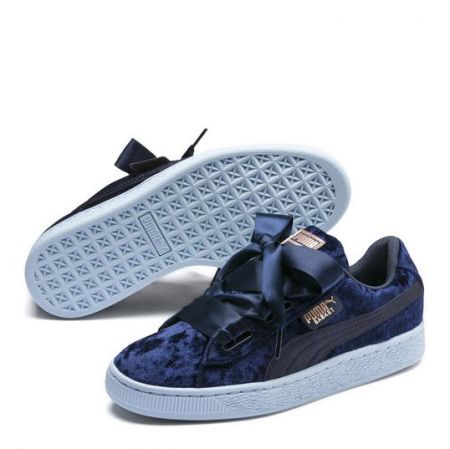 Детски Кецове PUMA Basket Heart Velour 516742 36762402 изображение 3